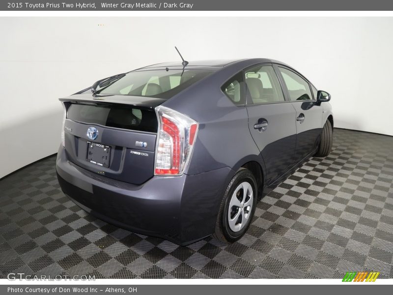 Winter Gray Metallic / Dark Gray 2015 Toyota Prius Two Hybrid