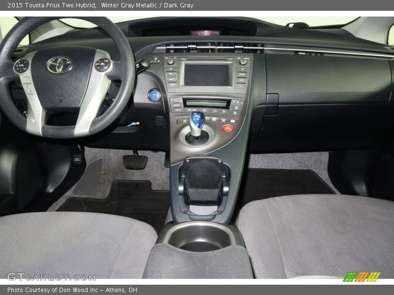 Winter Gray Metallic / Dark Gray 2015 Toyota Prius Two Hybrid