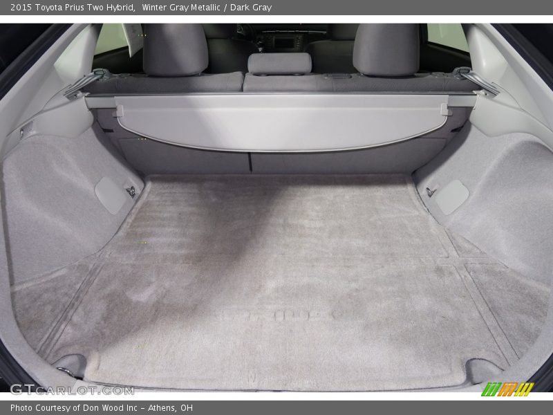 Winter Gray Metallic / Dark Gray 2015 Toyota Prius Two Hybrid