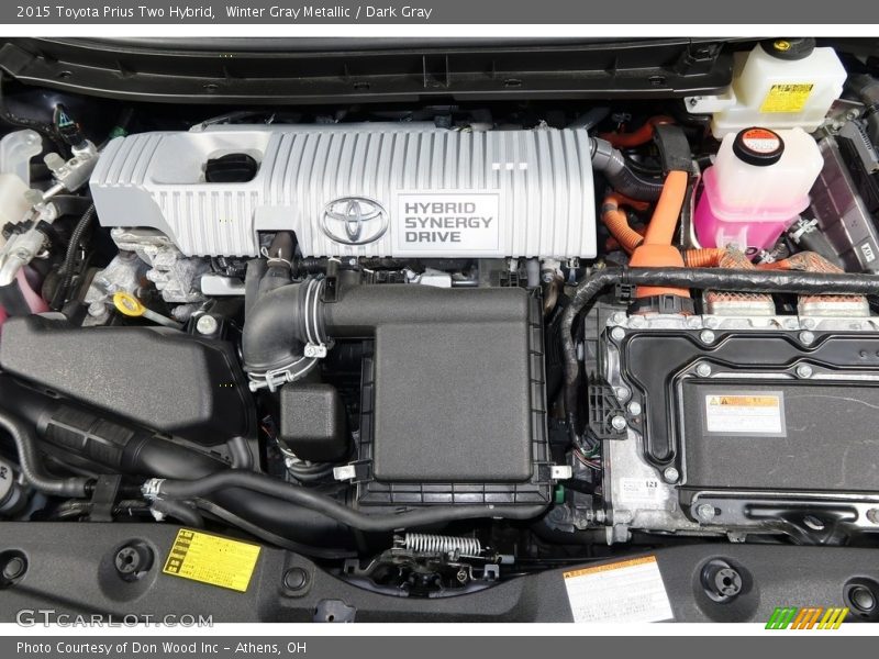 Winter Gray Metallic / Dark Gray 2015 Toyota Prius Two Hybrid
