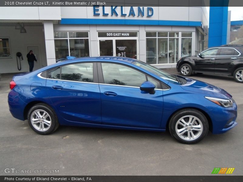 Kinetic Blue Metallic / Jet Black 2018 Chevrolet Cruze LT