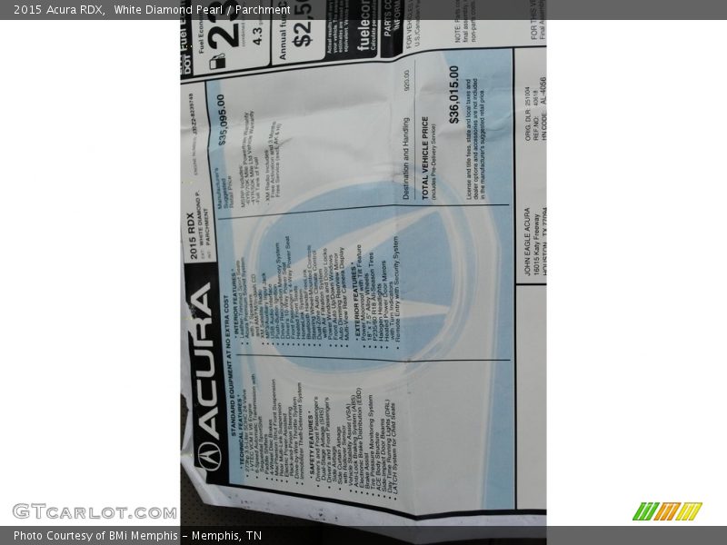 White Diamond Pearl / Parchment 2015 Acura RDX