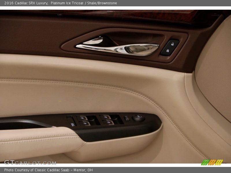 Platinum Ice Tricoat / Shale/Brownstone 2016 Cadillac SRX Luxury