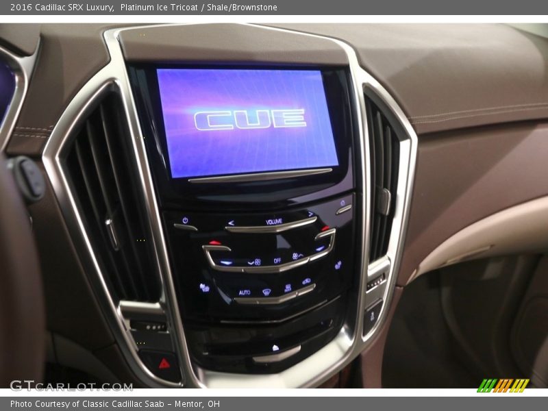 Platinum Ice Tricoat / Shale/Brownstone 2016 Cadillac SRX Luxury
