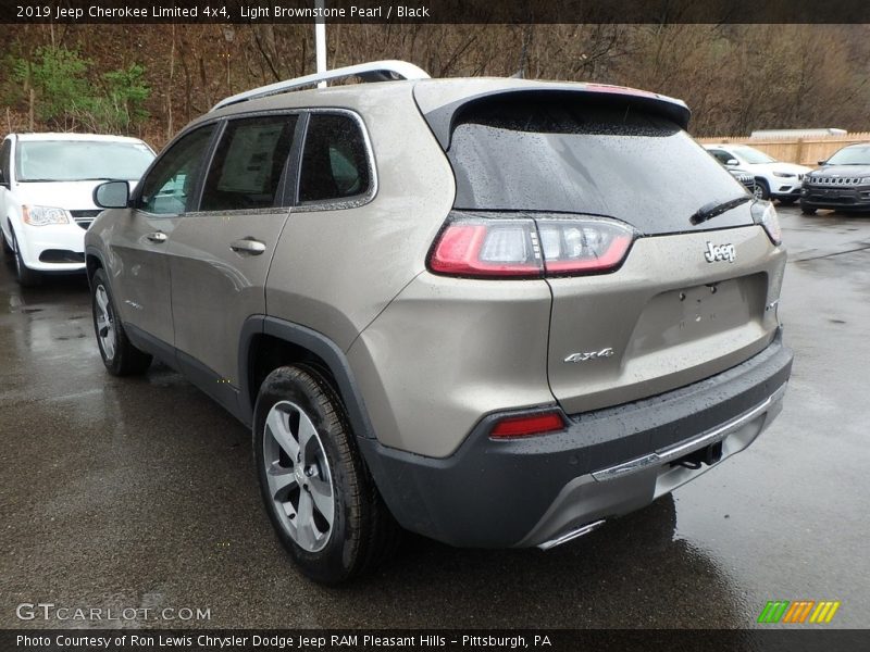 Light Brownstone Pearl / Black 2019 Jeep Cherokee Limited 4x4
