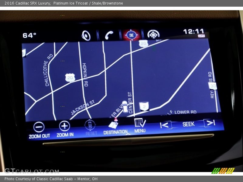 Platinum Ice Tricoat / Shale/Brownstone 2016 Cadillac SRX Luxury