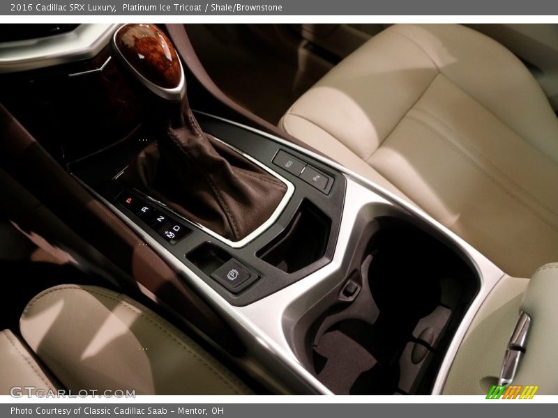 Platinum Ice Tricoat / Shale/Brownstone 2016 Cadillac SRX Luxury