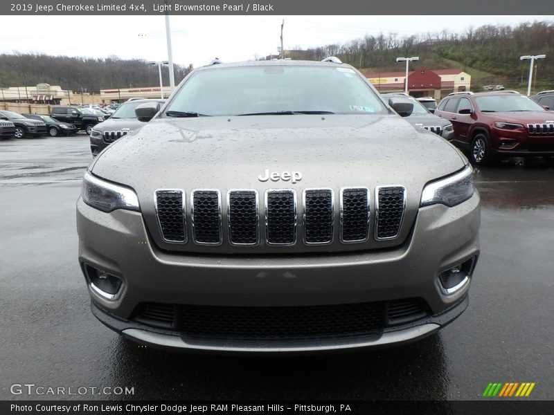 Light Brownstone Pearl / Black 2019 Jeep Cherokee Limited 4x4