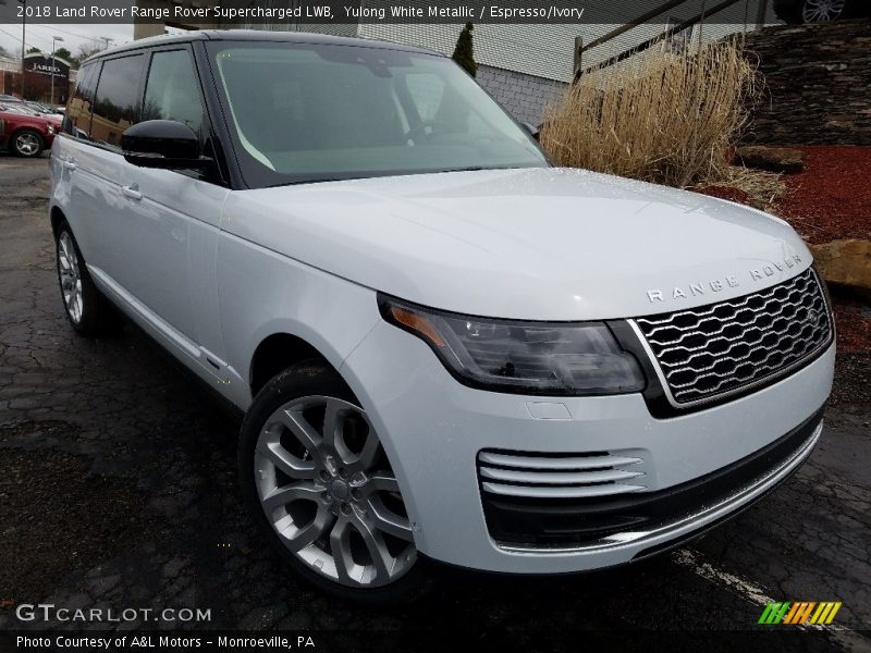 Yulong White Metallic / Espresso/Ivory 2018 Land Rover Range Rover Supercharged LWB