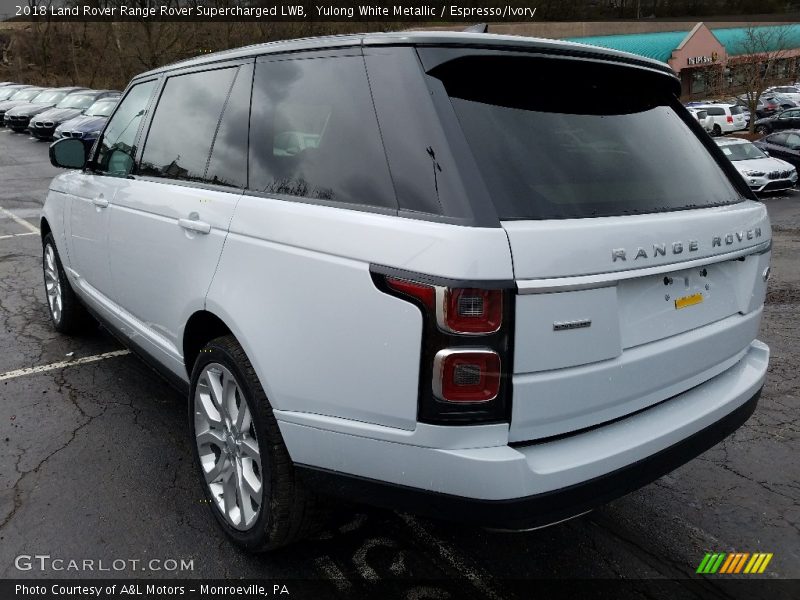 Yulong White Metallic / Espresso/Ivory 2018 Land Rover Range Rover Supercharged LWB
