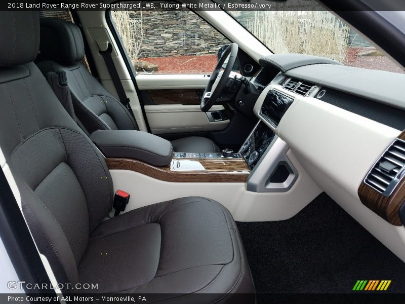 Yulong White Metallic / Espresso/Ivory 2018 Land Rover Range Rover Supercharged LWB