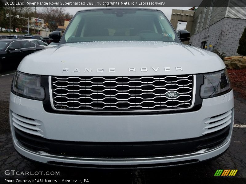 Yulong White Metallic / Espresso/Ivory 2018 Land Rover Range Rover Supercharged LWB