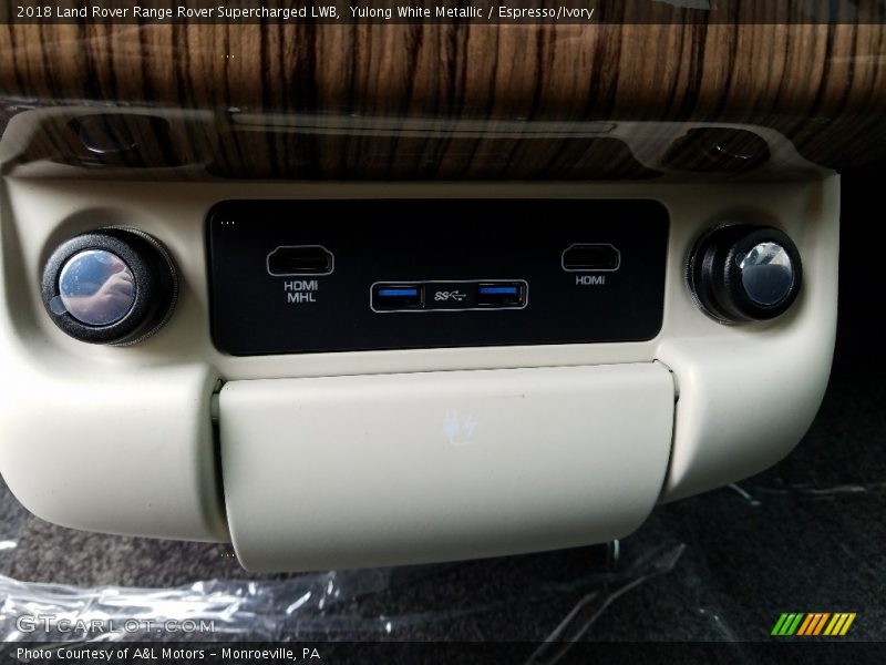 Yulong White Metallic / Espresso/Ivory 2018 Land Rover Range Rover Supercharged LWB