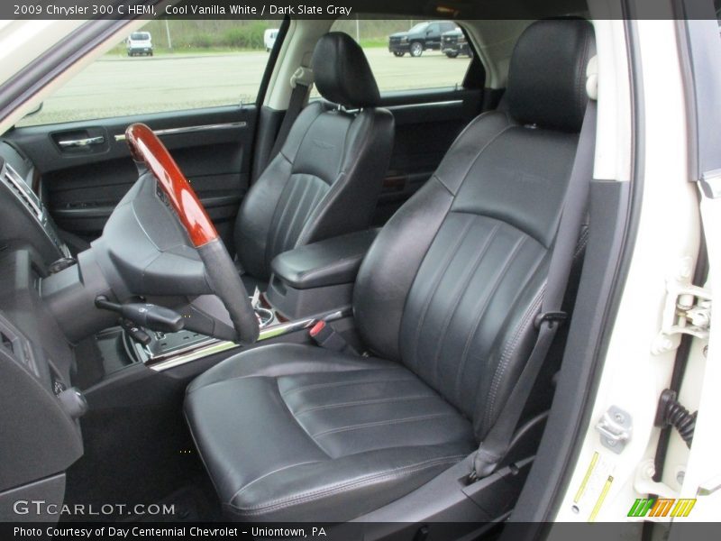 Cool Vanilla White / Dark Slate Gray 2009 Chrysler 300 C HEMI