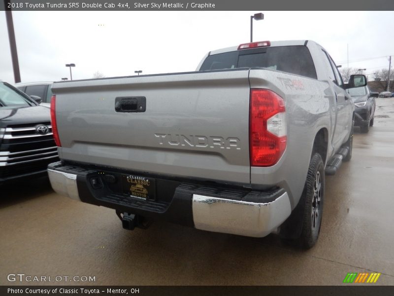 Silver Sky Metallic / Graphite 2018 Toyota Tundra SR5 Double Cab 4x4