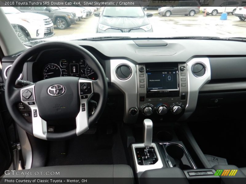 Silver Sky Metallic / Graphite 2018 Toyota Tundra SR5 Double Cab 4x4