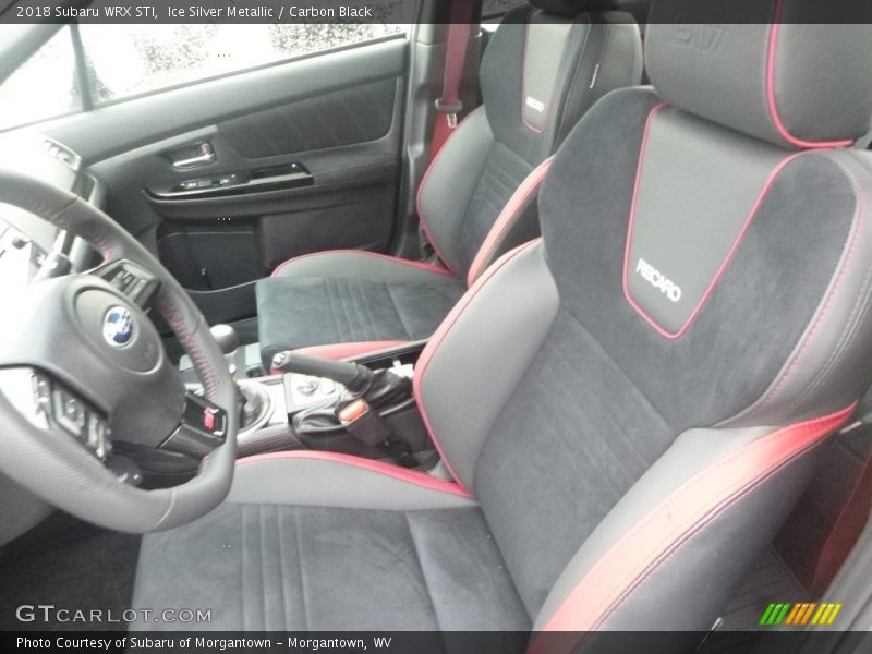 Front Seat of 2018 WRX STI