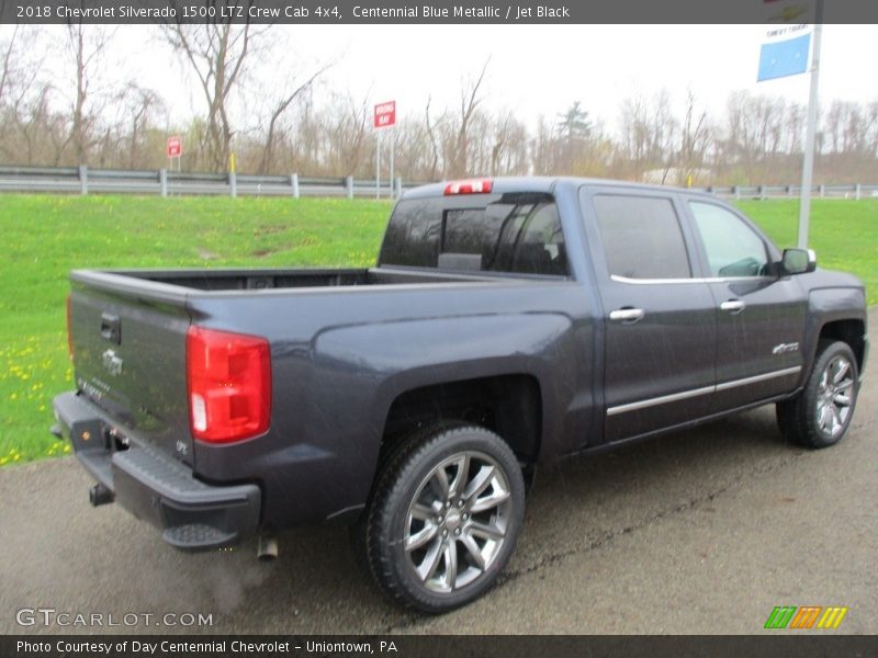 Centennial Blue Metallic / Jet Black 2018 Chevrolet Silverado 1500 LTZ Crew Cab 4x4