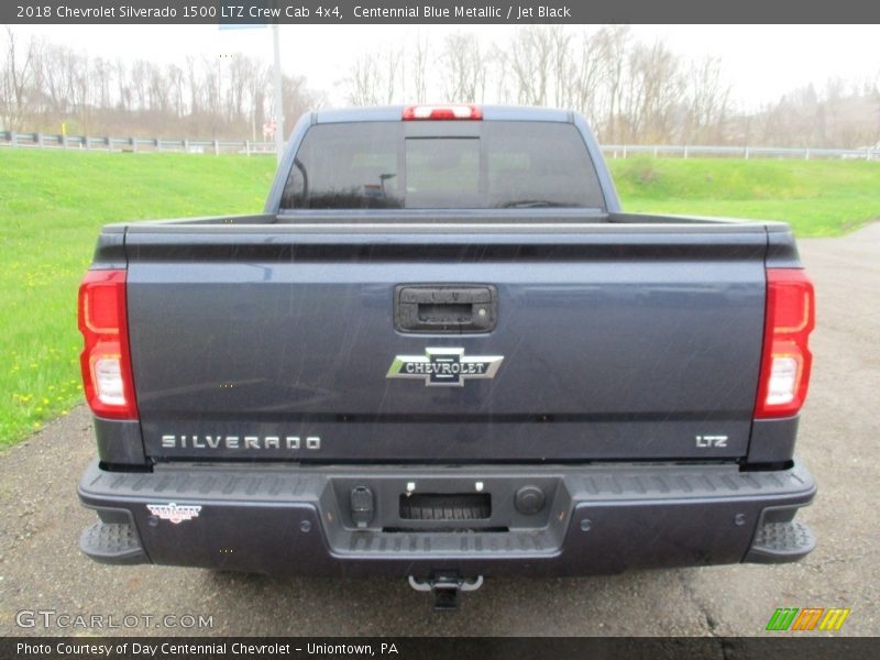 Centennial Blue Metallic / Jet Black 2018 Chevrolet Silverado 1500 LTZ Crew Cab 4x4