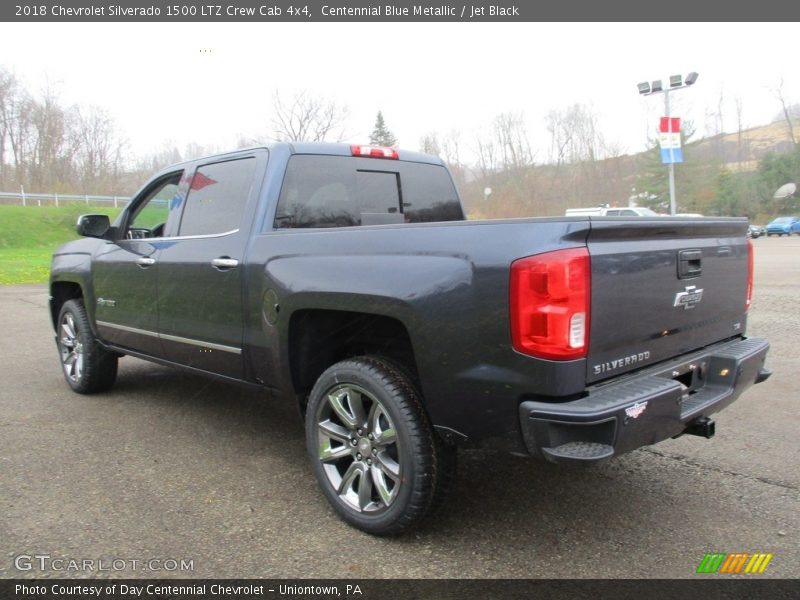 Centennial Blue Metallic / Jet Black 2018 Chevrolet Silverado 1500 LTZ Crew Cab 4x4