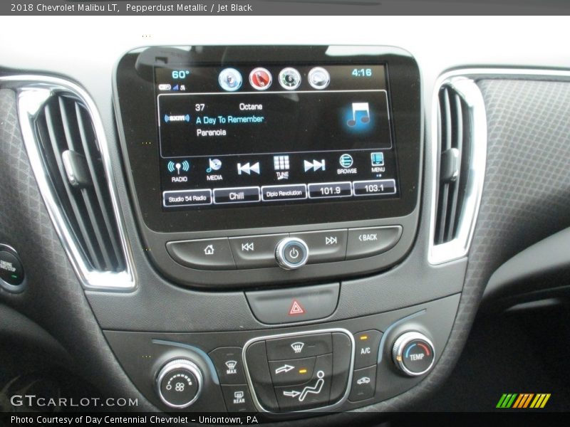 Pepperdust Metallic / Jet Black 2018 Chevrolet Malibu LT