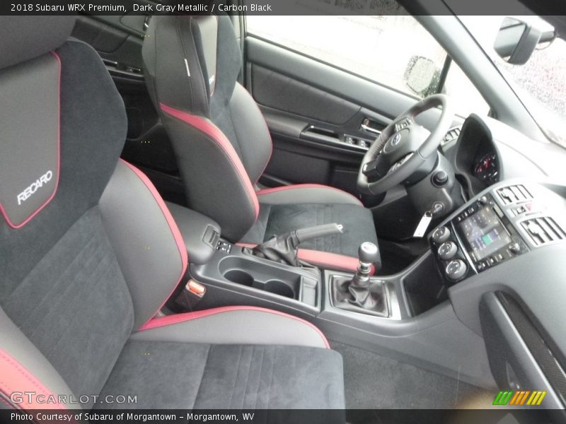 Front Seat of 2018 WRX Premium