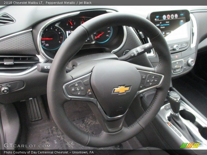 Pepperdust Metallic / Jet Black 2018 Chevrolet Malibu LT