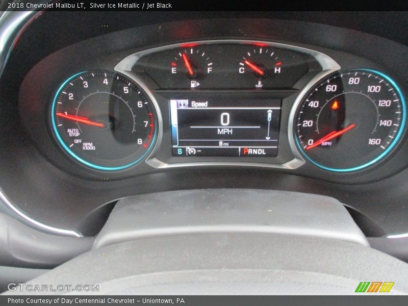Silver Ice Metallic / Jet Black 2018 Chevrolet Malibu LT
