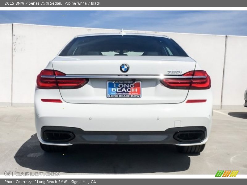 Alpine White / Black 2019 BMW 7 Series 750i Sedan