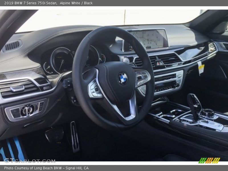 Alpine White / Black 2019 BMW 7 Series 750i Sedan
