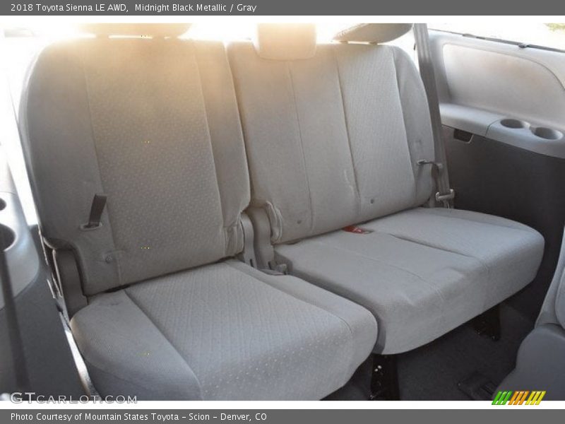 Midnight Black Metallic / Gray 2018 Toyota Sienna LE AWD