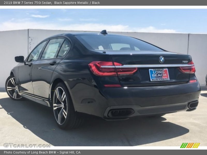 Black Sapphire Metallic / Black 2019 BMW 7 Series 750i Sedan