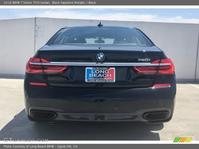 Black Sapphire Metallic / Black 2019 BMW 7 Series 750i Sedan