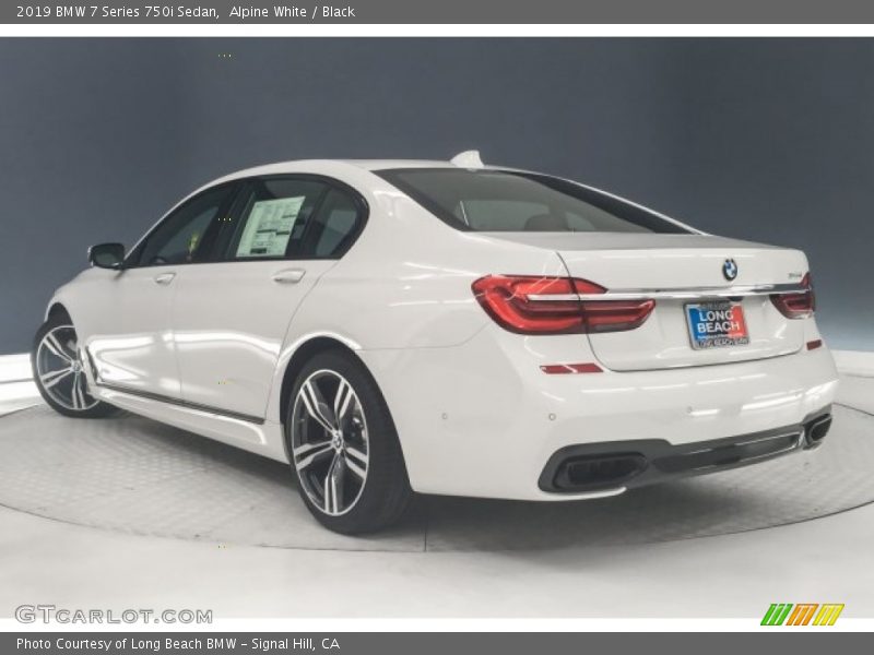 Alpine White / Black 2019 BMW 7 Series 750i Sedan