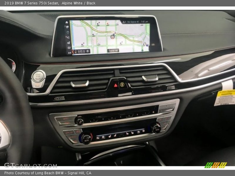 Alpine White / Black 2019 BMW 7 Series 750i Sedan