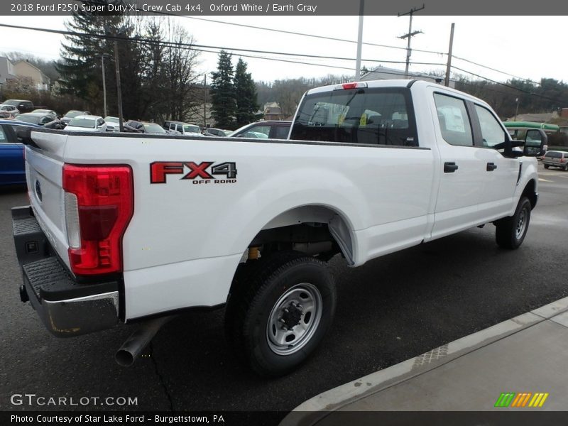 Oxford White / Earth Gray 2018 Ford F250 Super Duty XL Crew Cab 4x4