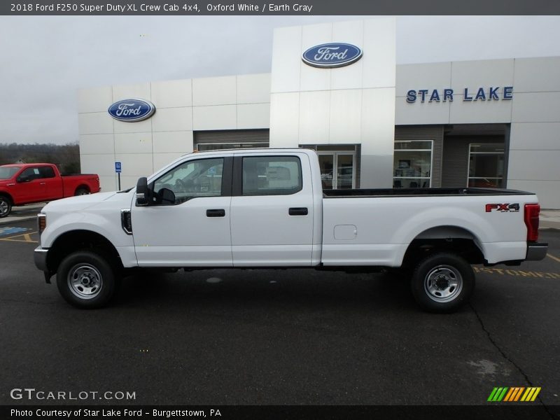Oxford White / Earth Gray 2018 Ford F250 Super Duty XL Crew Cab 4x4