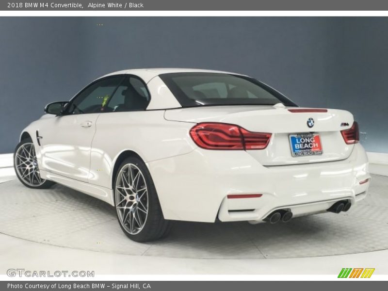 Alpine White / Black 2018 BMW M4 Convertible