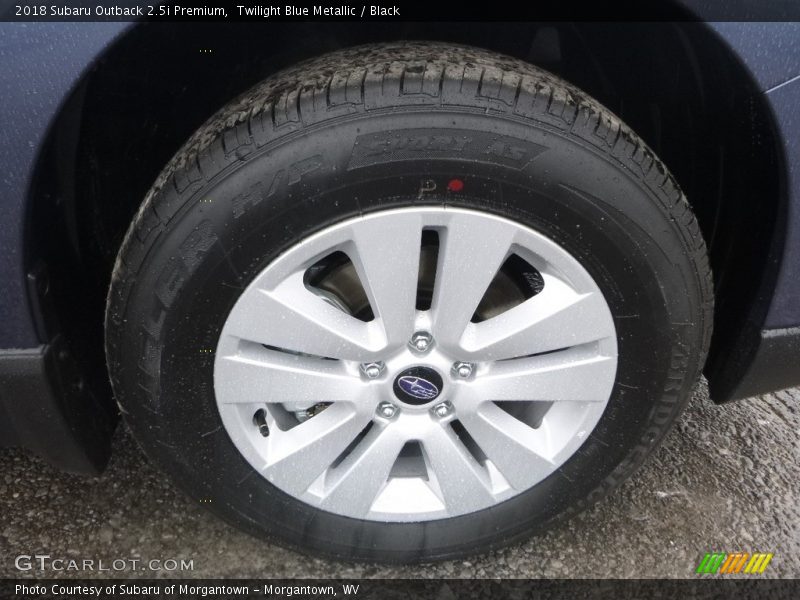 Twilight Blue Metallic / Black 2018 Subaru Outback 2.5i Premium