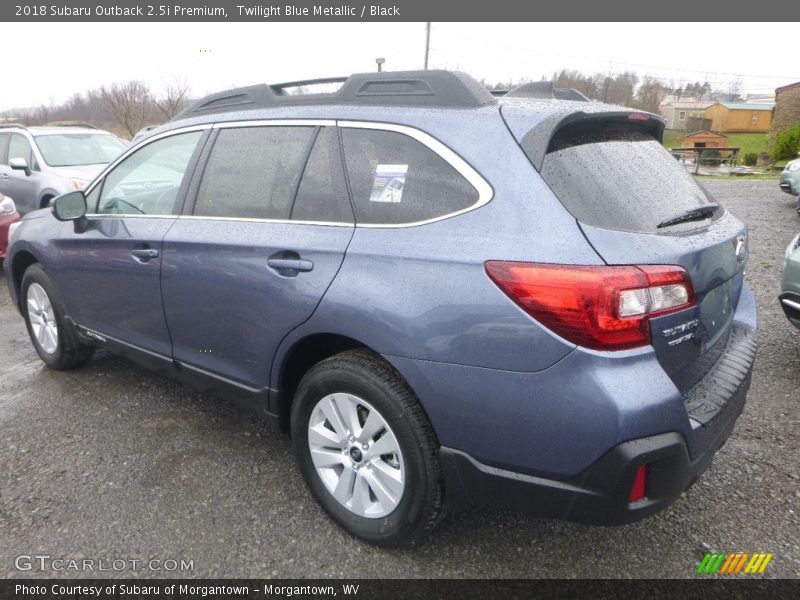 Twilight Blue Metallic / Black 2018 Subaru Outback 2.5i Premium