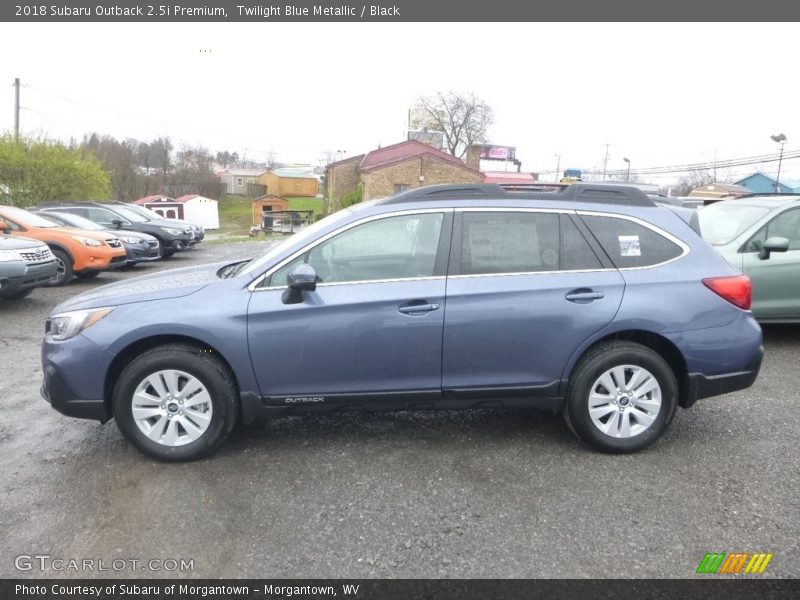 Twilight Blue Metallic / Black 2018 Subaru Outback 2.5i Premium
