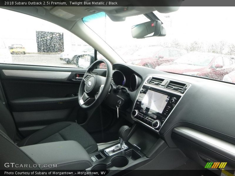 Twilight Blue Metallic / Black 2018 Subaru Outback 2.5i Premium
