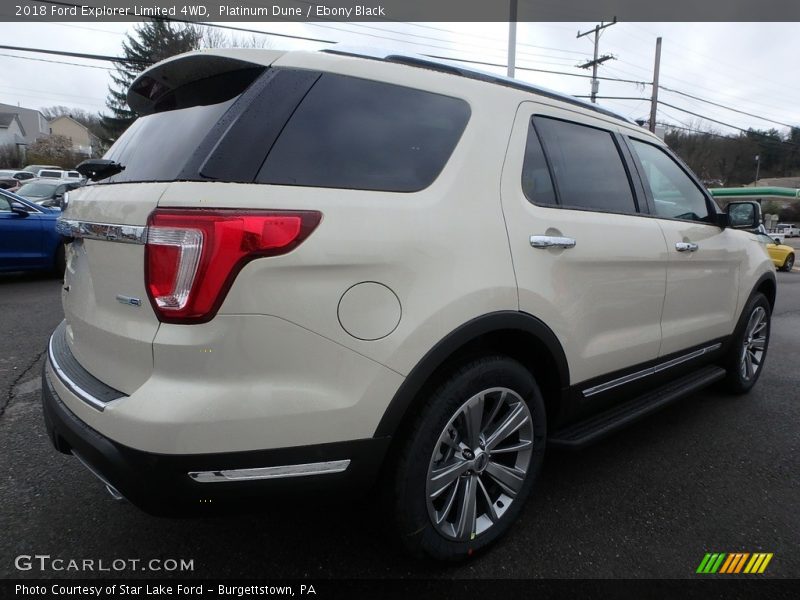 Platinum Dune / Ebony Black 2018 Ford Explorer Limited 4WD