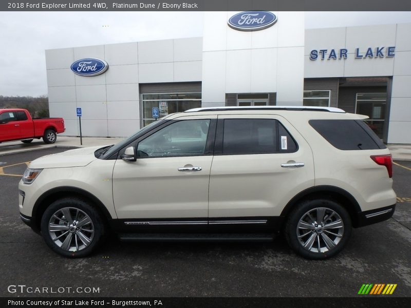 Platinum Dune / Ebony Black 2018 Ford Explorer Limited 4WD