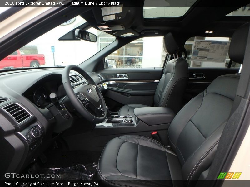 Front Seat of 2018 Explorer Limited 4WD