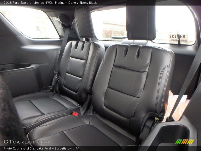 Rear Seat of 2018 Explorer Limited 4WD