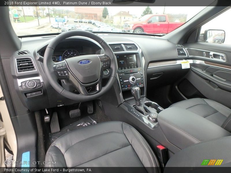  2018 Explorer Limited 4WD Ebony Black Interior