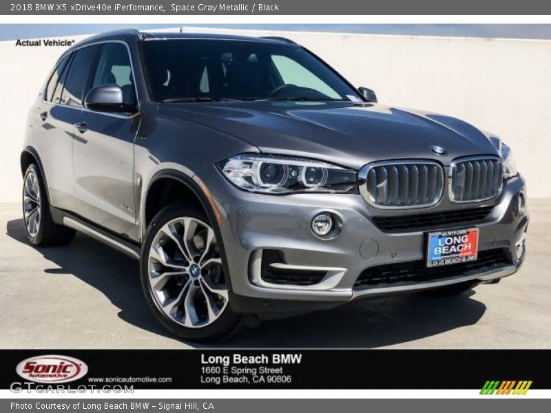 Space Gray Metallic / Black 2018 BMW X5 xDrive40e iPerfomance