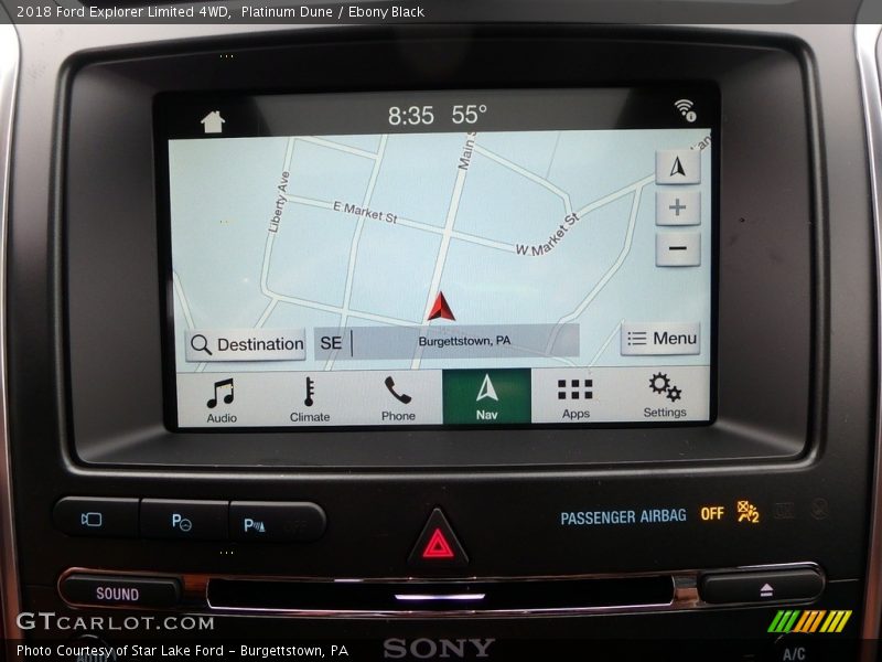 Navigation of 2018 Explorer Limited 4WD