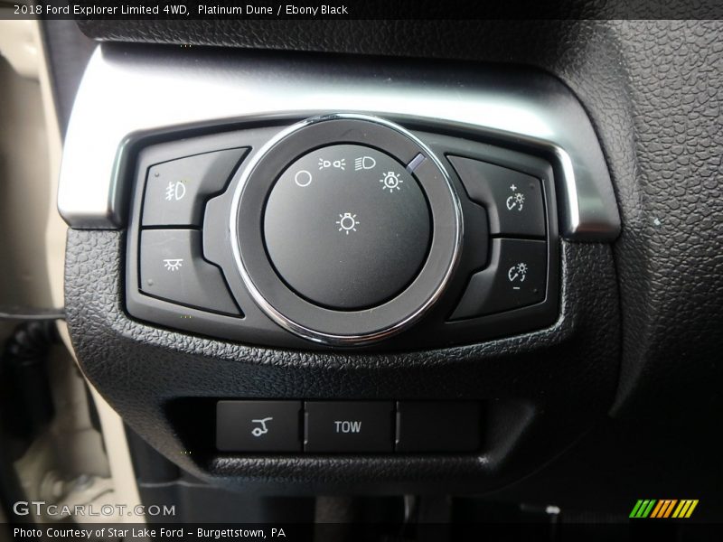 Controls of 2018 Explorer Limited 4WD